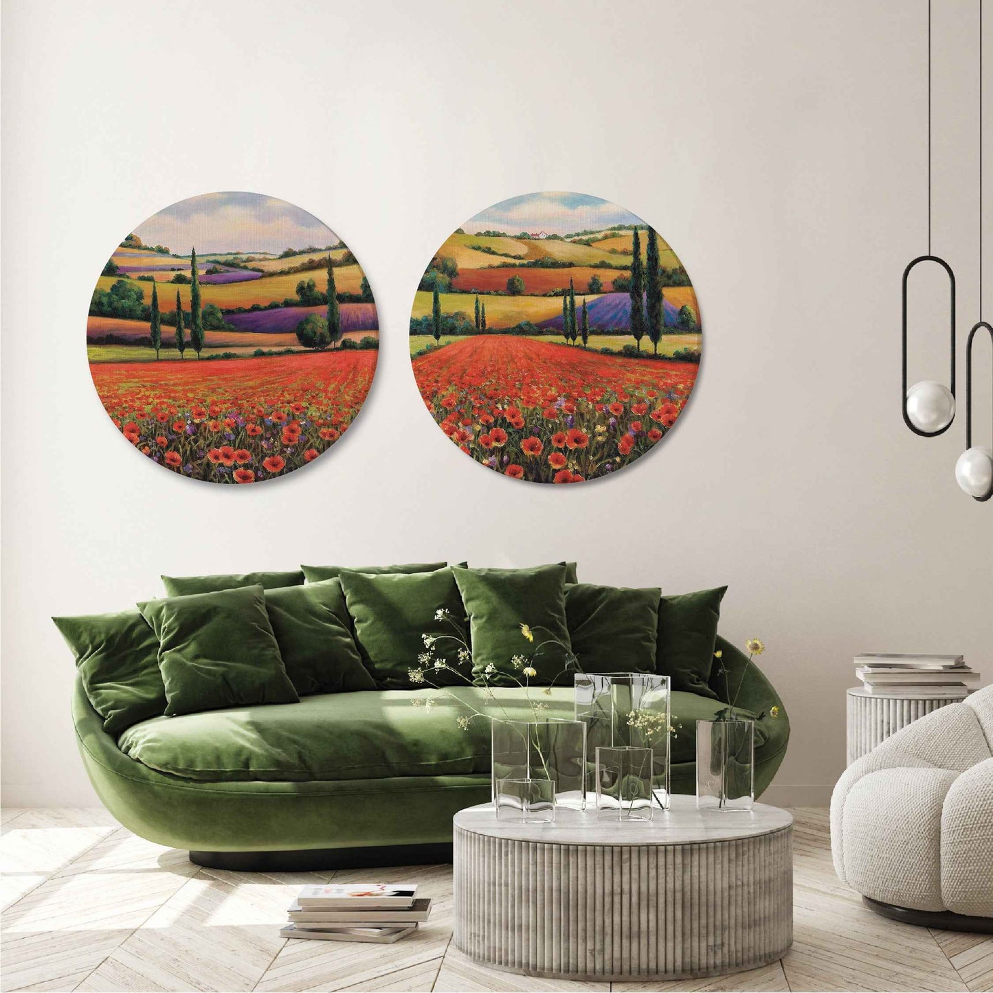 Sunset Over Poppy Fields