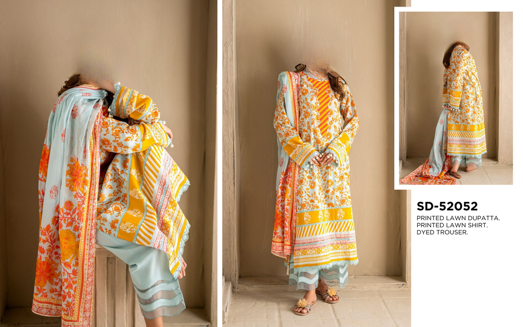 Gul Ahmed Rang-e-Hina Digital Printed Lawn 2025