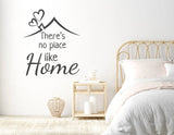 “There's No Place Like Home” Motivational Wall Decal – Decorative Vinyl Wall Art