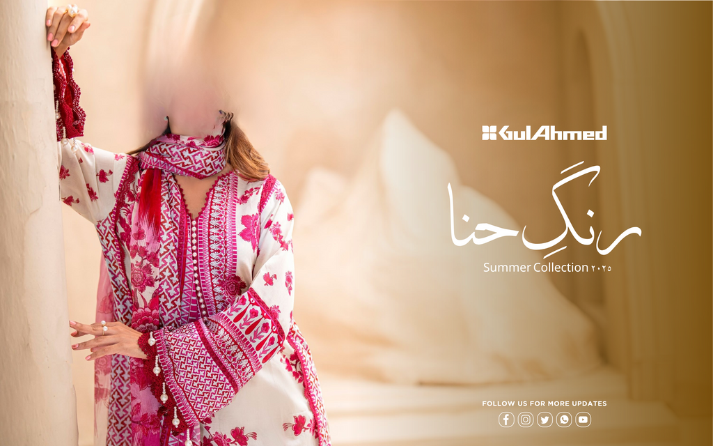 Gul Ahmed Rang-e-Hina Digital Printed Lawn 2025
