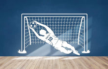 Load image into Gallery viewer, Football Goalkeeper Wall Decal - Vinyl Room Decor for Kids&#39; and Teens&#39; Bedrooms