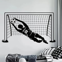 Load image into Gallery viewer, Football Goalkeeper Wall Decal - Vinyl Room Decor for Kids&#39; and Teens&#39; Bedrooms