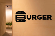 Load image into Gallery viewer, Fast Food Wall Decal - Burger, Pizza Quotes Wall Art, Burger Slice, and Shop Decor Vinyl Sticker