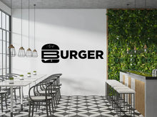 Load image into Gallery viewer, Fast Food Wall Decal - Burger, Pizza Quotes Wall Art, Burger Slice, and Shop Decor Vinyl Sticker
