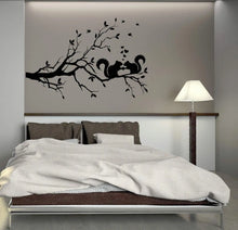 Load image into Gallery viewer, Squirrel Twig with Tree Wall Sticker | Removable Bedroom Decoration