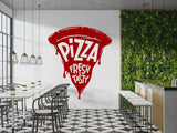 Pizza Wall Decal - Pizza Slice, Quotes Wall Art, Pizza Shop Vinyl Sticker