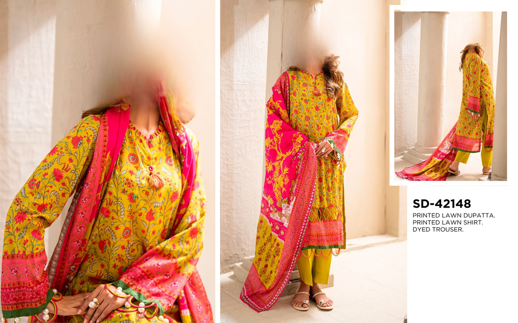 Gul Ahmed Rang-e-Hina Digital Printed Lawn 2025