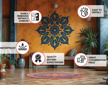 Load image into Gallery viewer, Elegant Mandala Wall Sticker - Symmetrical Vinyl Decal for Home and Studio Decals