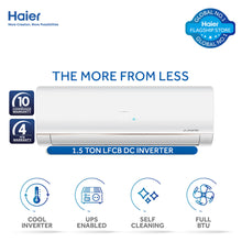 Load image into Gallery viewer, Haier Cool Inverter Series Air Conditioner (HSU-18LFCB-USDC(W)) 10 Years Warranty