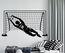 Load image into Gallery viewer, Football Goalkeeper Wall Decal - Vinyl Room Decor for Kids&#39; and Teens&#39; Bedrooms