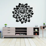 Large Vinyl Flower Wall Decal – Elegant Floral Wall Sticker for Home Decor