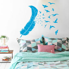 Load image into Gallery viewer, Feathers Turning Into Birds Vinyl Wall Decal Sticker Art Decor Bedroom Design Mural animals home decor living room modern