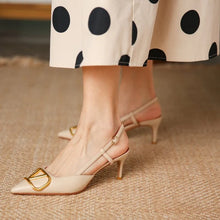 Load image into Gallery viewer, V-Strap Fawn Heels