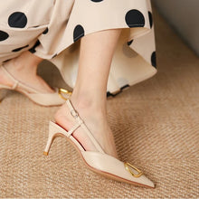 Load image into Gallery viewer, V-Strap Fawn Heels