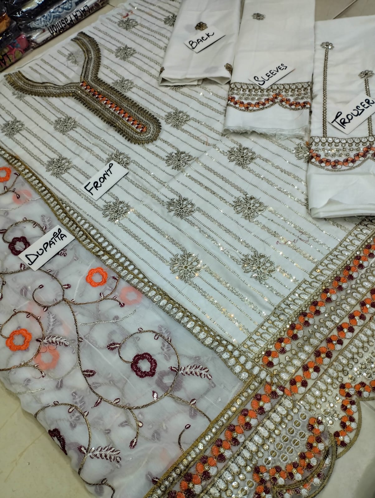 Maria.B Hit Design Fancy Luxury Embroidered 3-Piece Suit