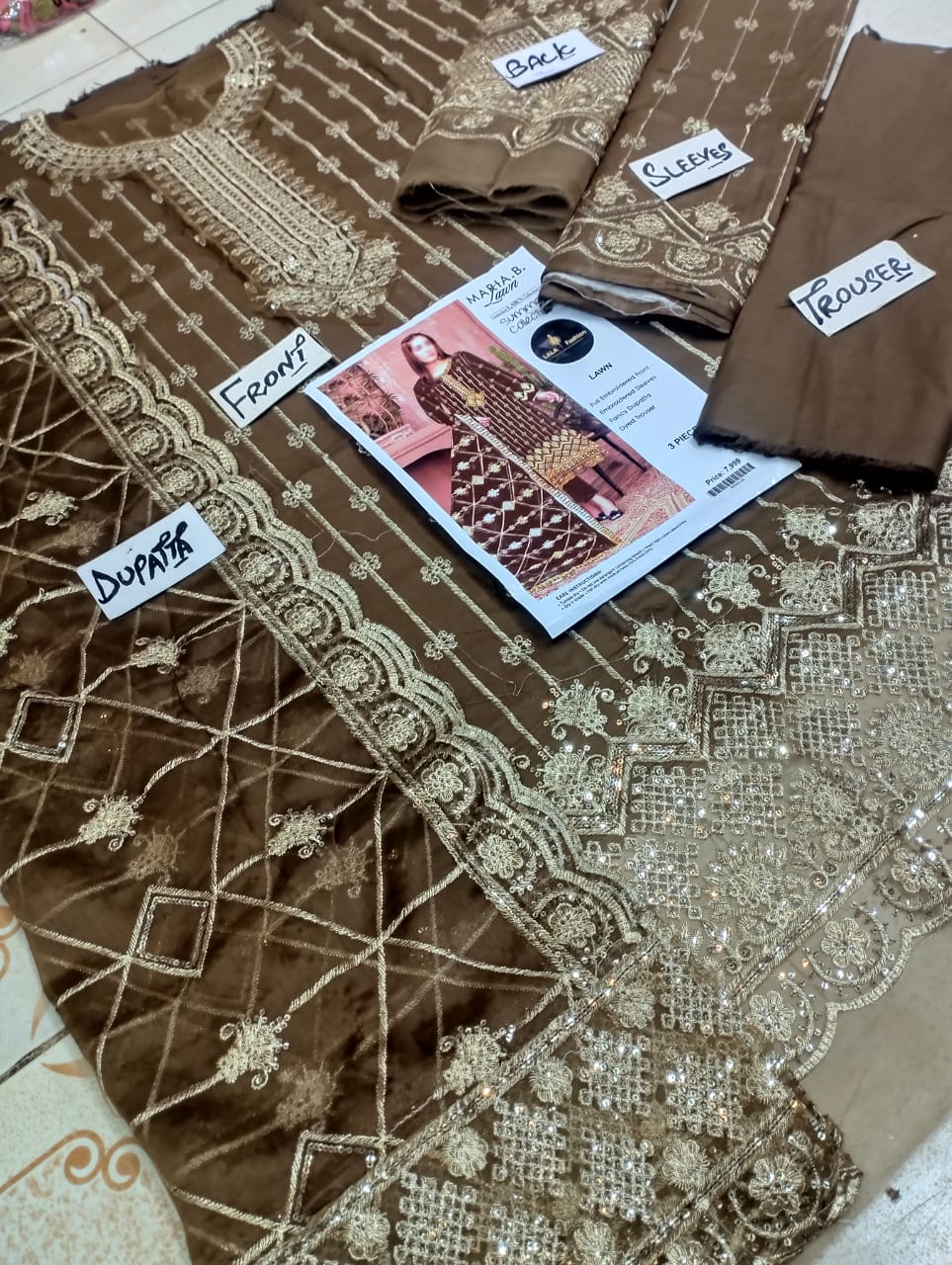 Maria B Luxury Embroidered 3-Piece Suit – Premium Festive Collection 2025