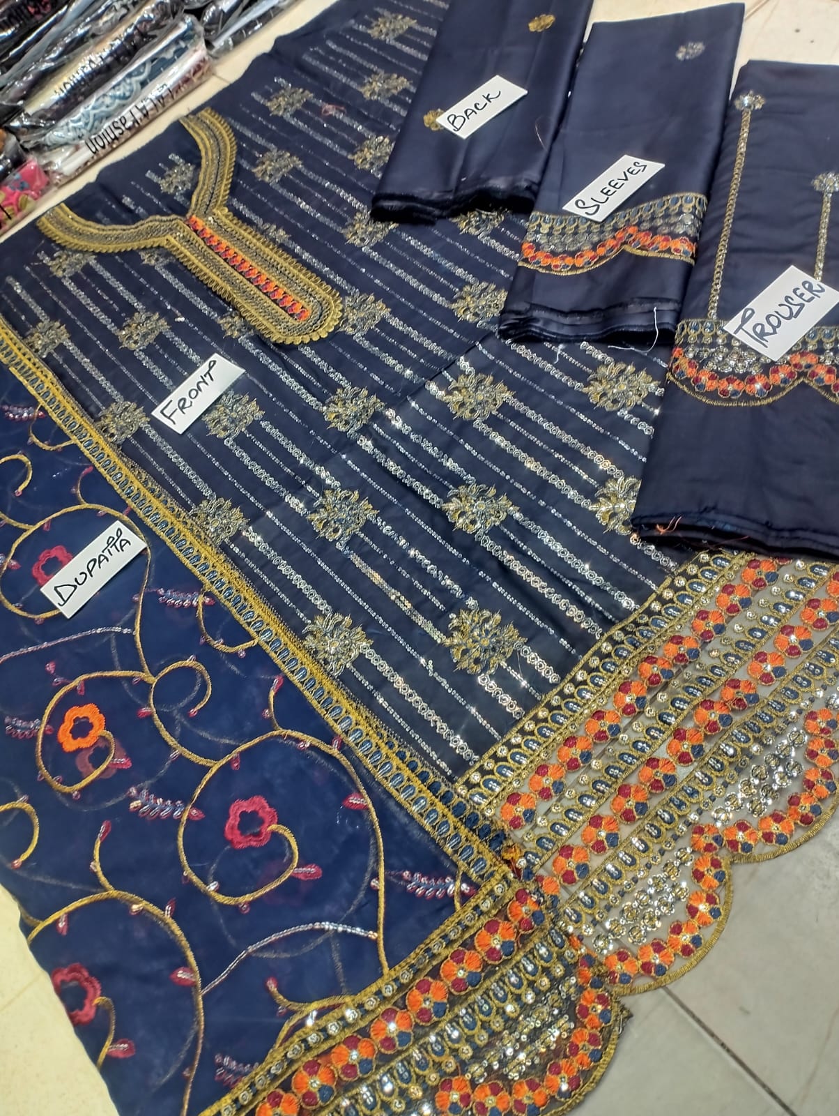 Maria.B Hit Design Fancy Luxury Embroidered 3-Piece Suit