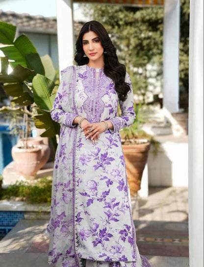 Aneelas Hit Design Fancy Luxury Lawn 3-Piece Suit