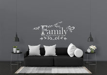 Load image into Gallery viewer, Family Where Life Begins, Love Never Ends Quote Wall Sticker
